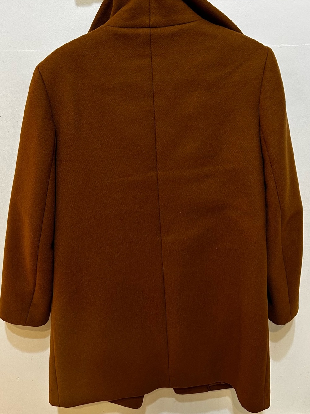 Wilfred Chestnut Brown Wool-Blend Pea Coat - Picture 5 of 5